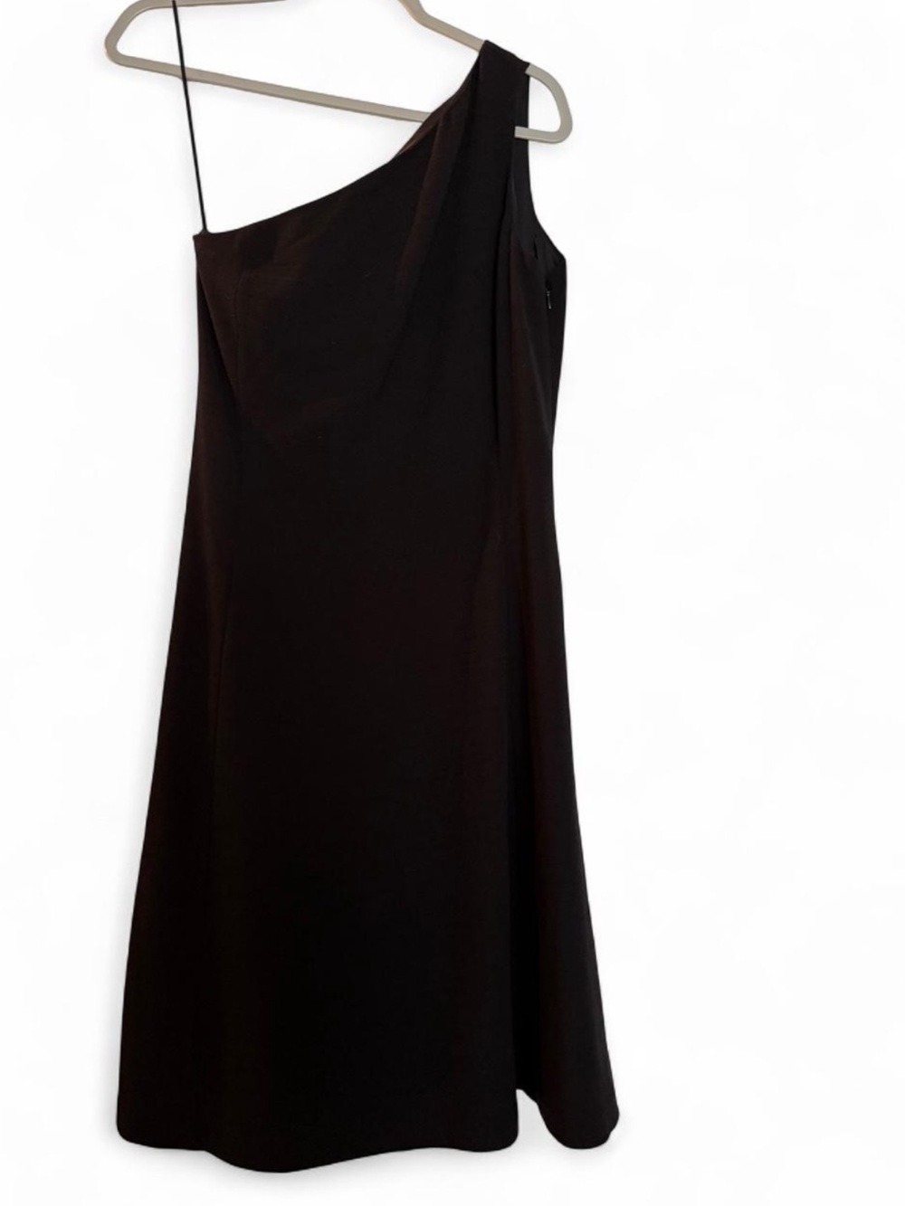Theory One-Shoulder Black Dress